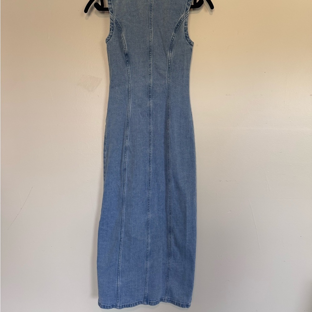 Abercrombie & Fitch Light Blue Denim Dress - Picture 3 of 3